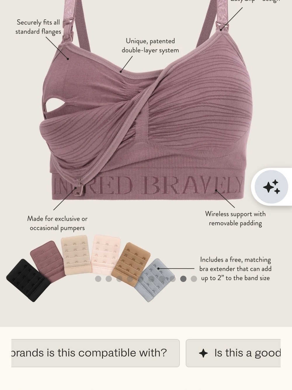 Kindred Bravely Sublime Hands-Free Pumping Nursing Bra Bundle 6 XXL, 1 XXL Busty